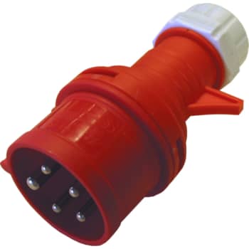 [9909000341] Cee  5 polet stikprop 16A IP44 rød