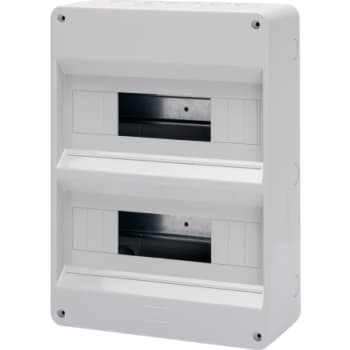 [4216400306] Gruppetavle 2x12 modul, grå uden låge, IP40
