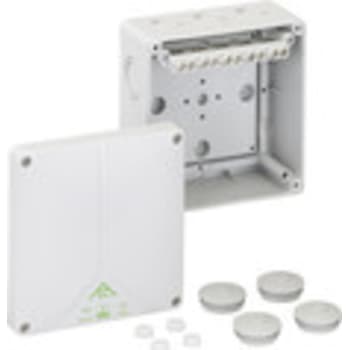 [4221152351] Forgreningsdåse Abox-i 100-10 med klemmer, 140x140x79 mm, grå