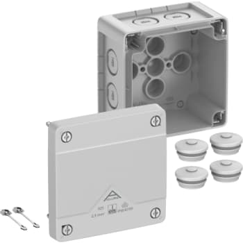 [4221662252] Forgreningsdåse Abox Pro 025-L 92x92x60mm grå IP66/IP67/IP69