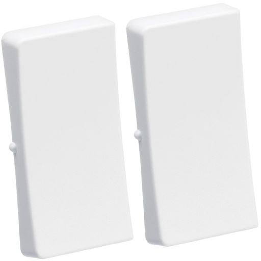 [1017054983] LK Fuga tangentsæt til dobbeltafbryder, ny model - hvid