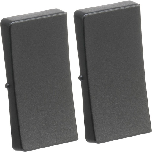 [1017055005] LK Fuga tangentsæt til dobbeltafbryder, ny model - koksgrå