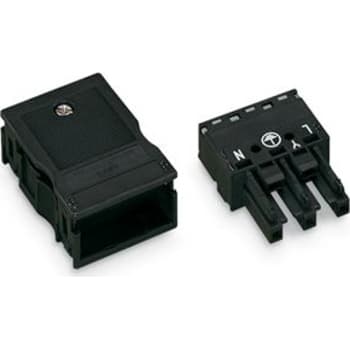 [4228252092] Hunstik med aflastningshus 3-polet sort