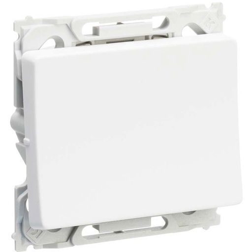 [1017055322] OPUS 66 afbryder 1-pol sløjfeklemme 16A, hvid