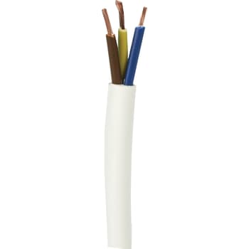 [4232500947] Ledning H03VV-F PKLJ 3G0,75 hvid S100