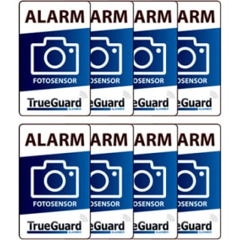 [6285600614] Foto alarm klistermærke, 8 stk., dobbeltsidet t. rude, TrueGuard