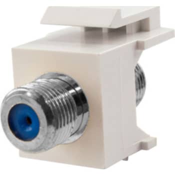 [6286000828] F-Connector 3Ghz 75 Ohm Keystone hvid