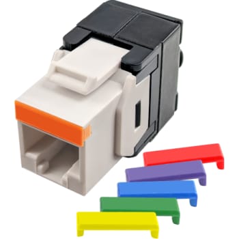 [6286000844] Simply45 RJ45 CAT5E UTP uskærmet keystone hvid