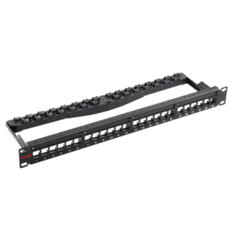 [6286000912] Simply45 Patchpanel Rack 24 Port Unloaded Skærmet 1U