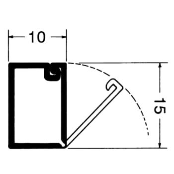 [7936012097] Kabelkanal komplet plast LFC10015 perlehvid