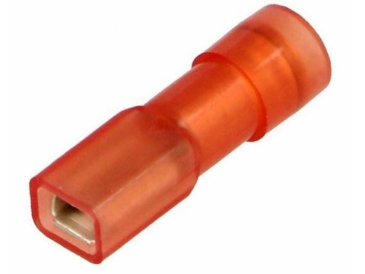 [H16495] Rød Isoleret spadefatning 2,8x0,5mm 0,25-1,5mm² (100 stk.)