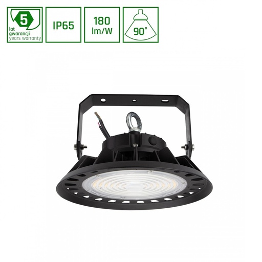[21539-15916] Plateo High Bay 100W Sort DALI IP65 IK08 230V 270x160mm - 5 års garanti