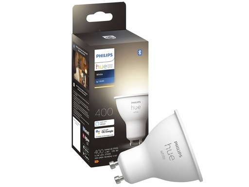 [H49559] Hue White GU10 pære - 4,2W LED - BT (1 stk.)