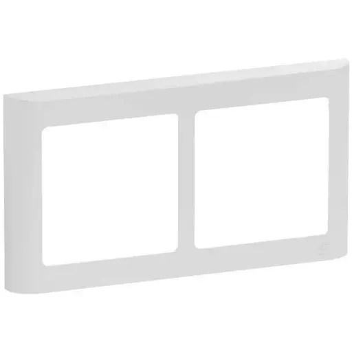 [1017056499] LK Fuga ramme SOFT 63 2x1m vandret - lysegrå