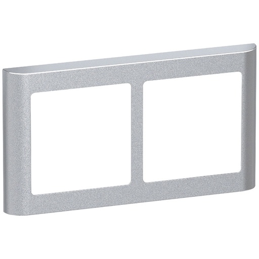 [1017056509] LK Fuga ramme SOFT 63 2x1m vandret - stålmetallic