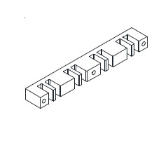 [7812387600] Skinneholder 2-30/60x10 f ACB
