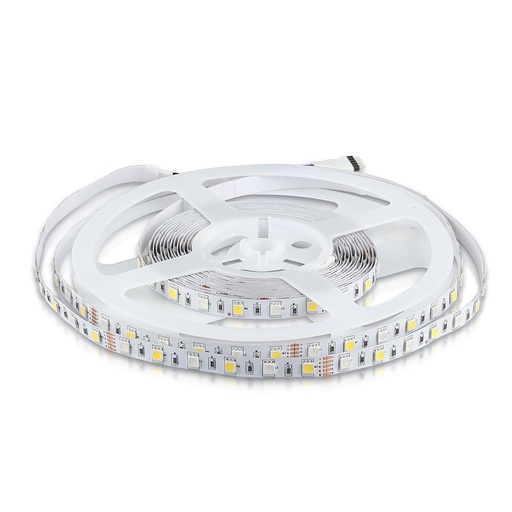 [3876-0] V-Tac 10,8W/m RGB+NW LED-strips - 5m, 60 LED pr. meter, 900lm/m