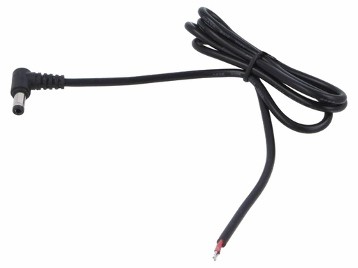 [H65593] DC kabel - 5,5x2,5mm DC han til løs ende (0,5m)