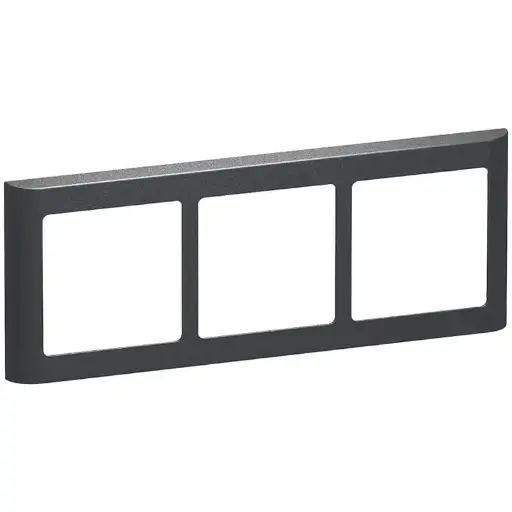 [1017056635] LK Fuga ramme SOFT 63 3x1m vandret - koksgrå