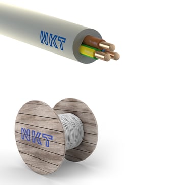 [3033002056] Installationskabel NOIKLX 90° 3G4 Lysegrå AFM, Kampagnepakke 3033002056