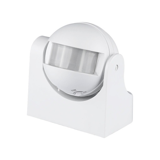 [24861-0] Hvid Infrarød Bevægelsessensor med Manuel Override og IP44 Rating - Maks. 300W LED