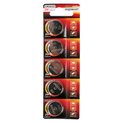 [22066-0] CR2032 3V-5B Knapcelle Batteri med 3 års producentgaranti