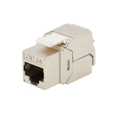 [7800404031] Modular jack KAT6A FTP RJ45 op/ned version toolless Hvid