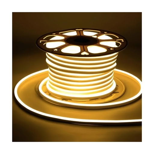 [21066-0] Hvid 8x16 CLIP-ON Neon Flex LED Strip - 9W pr. meter, IP67, 230V