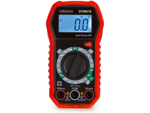 [H64283] DVM010 Digitalt multimeter - CAT III 600V, 10A