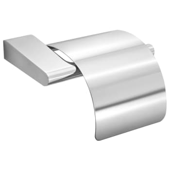 [776478104] Toiletpapirholder m/frontplade, krom