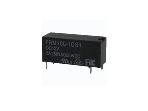 [H51868] Vertikalt relæ - 12Vdc, 8A, 1 x skifte (3,2mm benafst.)