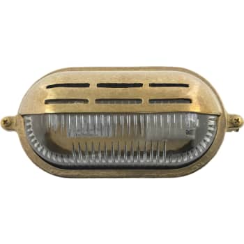 [6643001606] Andromeda 46 Oval skotlampe halvafskærmet støbt messing IP64