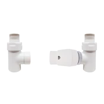 [330949902] Cylinder Returtermostat ventilsæt ½" ligeløbende hvid
