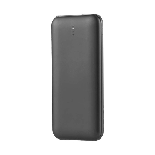 [26271-0] 10.000mAh Powerbank med 2A hurtigopladning og 30 cm sort Type C-kabel