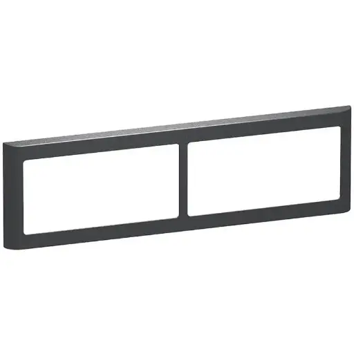 [1017056790] LK Fuga ramme SOFT 63 2x2m vandret - koksgrå