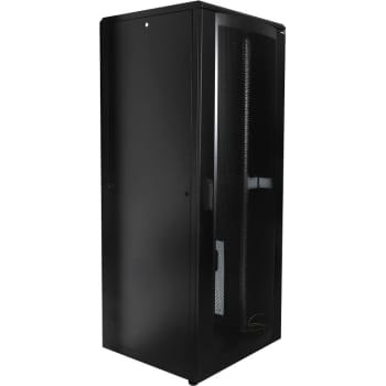 [0986020803] Gulvrack 19" 42HE B800xD800xH2080 mm sort m/perforeret pladedør