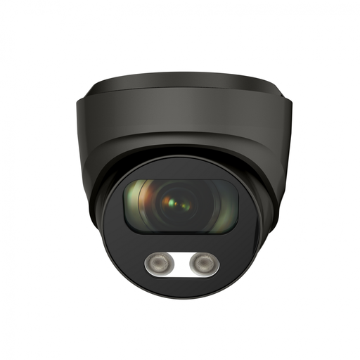 [H51850] IP Dome netværkskamera - 5MP, 40m IR, PoE, Koksgrå (IP67)