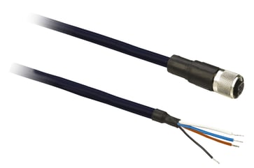 [7524307020] Følerkabel PUR M12 4-pin hun lige 5 meter skærmet