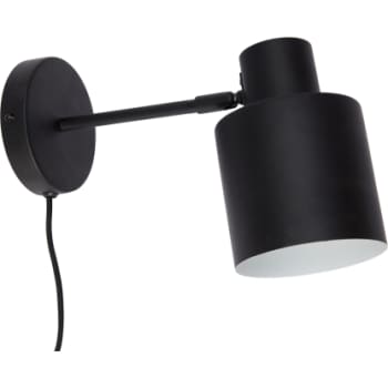 [6643000063] Hübsch fuse væglampe sort