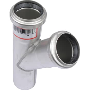 [160224340] 40 x 40 mm x 45° Grenrør syrefast AISI316L/EN1.4404 BLÜCHER
