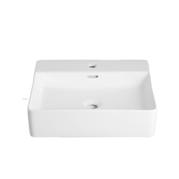 [622705000] Lavabo Boxo 500 porcelænshåndvask med hanehul, hvid