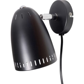 [6643001091] Superliving Dynamo Væglampe kort E14 Ø11, mat sort