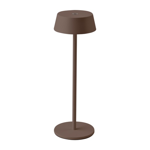 [25909-17695] LED bordlampe 2W i Corten-finish med varm hvidt lys (3000K) og beskyttelse mod vandstænk (IP54)
