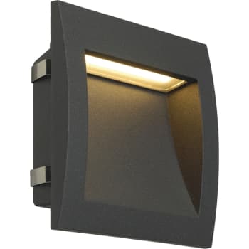 [4243907788] DOWN OUT LED L Indbygning væg, antracit, SMD LED 3000K, IP55