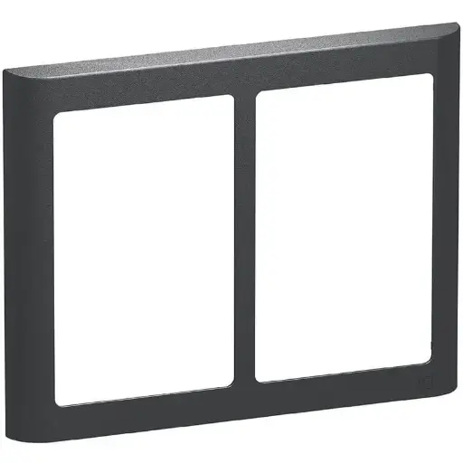 [1017056839] LK Fuga ramme SOFT 63 2x1½m - koksgrå