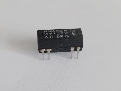 [H51886] Magnecraft DIP Reed Relæ, 12V/24V, 2 x slutte (DIP14-8)