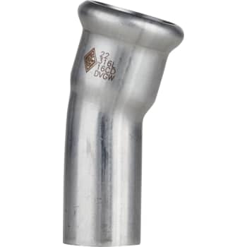[034818142] 42 mm TURBO Inox bøjning 15G. muffe/nippel