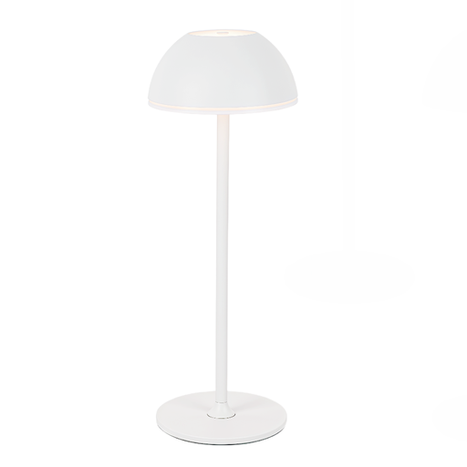 [29953-19025] Opladelig LED bordlampe Inde/ude - Hvid, touch dæmpbar, 3i1, IP54 udendørs