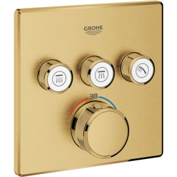 [722687318] GROHE termostatbatteri 158x158mm udv dele/4kt 3vent messing børs