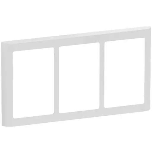 [1017056855] LK Fuga ramme SOFT 63 3x1½m - lysegrå